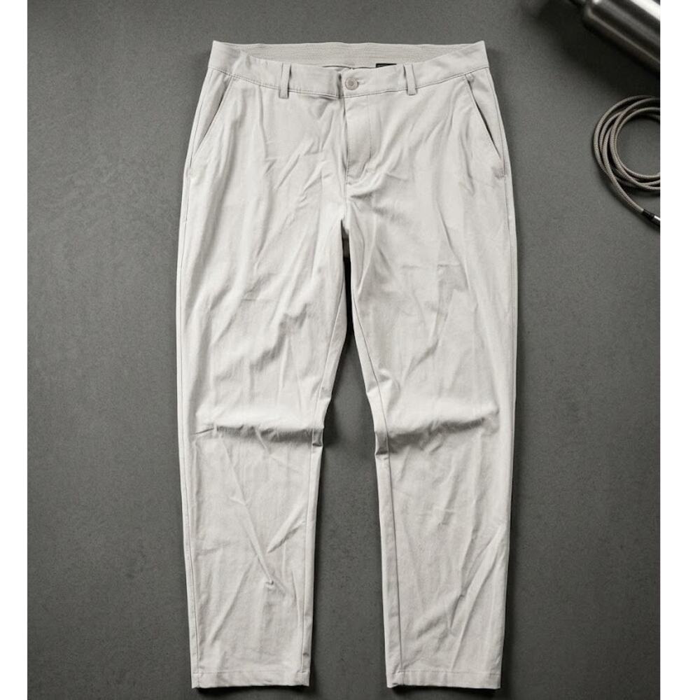 Greg Norman Performance Golf Tech Pants Mens 36x30 Khaki Stretch Trousers